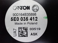 фото thumb №7, Динамик сабвуфер оригинал 5e0035412 skoda octavia iii 5e rs vrs 19r