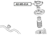 фото thumb №2, Кронштейн амортизатора mitsubishi outlander ii 06-