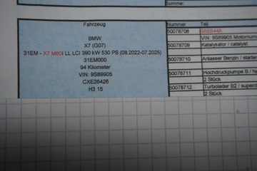 фото thumb №9, Двигатель bmw f95lci f96lci g07lci s68b44a jak новый !! 94km