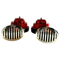 Купити Сигнал звуковий клаксон електричний черв'як 12v 2tonowy тримач  набір, фото thumb