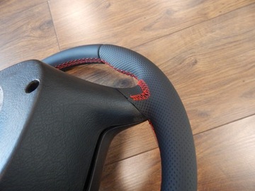 фото thumb №12, Кермо + подушка vw golf iv passat b5 bora червона nić