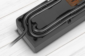 LISTWA ZASILAJĄCA CZARNA 3M 5X 230V 10A prodPOLSKI