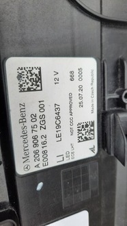 фото thumb №5, Mercedes w206 full led лампа передняя