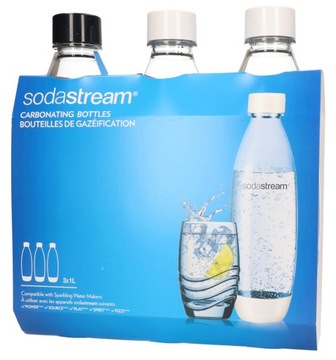 НАБОР ИЗ 3 БУТЫЛОК БУТЫЛКИ 3 БУТЫЛКИ ДЛЯ ВОДЫ ОБЪЕМОМ 1 Л SodaStream Fuse СМЕШАЙТЕ ЦВЕТА