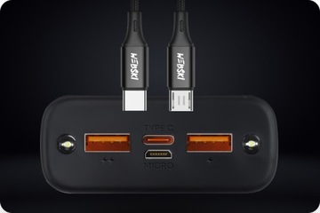 POWER BANK 30000 + КАБЕЛЬ ДЛЯ КАЖДОГО ТЕЛЕФОНА USB 5В