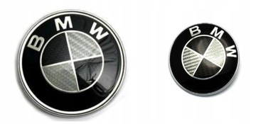 BMW E46 E90 Эмблема перед зад зад черная 82мм 74мм