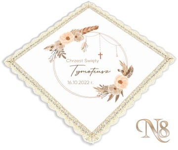 Крещальный халат в коробке BOHO Collection Amber N