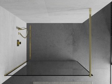 ДУШЕВАЯ СТЕНКА MEXEN KYOTO, ЗОЛОТО, 60 x 200 CM, стекло 8 мм