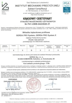 wkładka Gerda Pro System X 35/35 nikiel