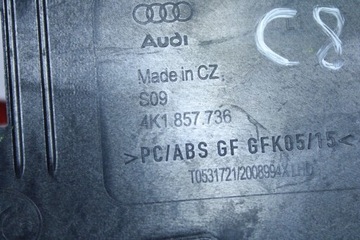 фото thumb №10, Audi a6 c8 захист планка декоративна dekor панелі консолі 4k1857736