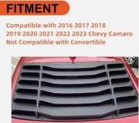 фото thumb №9, Chevrolet camaro 2016-2023 ролета жалюзи защита отделка стёкла задней