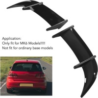 Спойлер fdit 2pcs mk6 чёрный блестящий переходник давления ветра golf Недорого, фото thumb