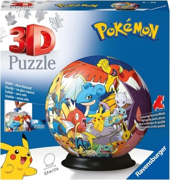 Пазл Ravensburger Pokemon 3D - шарик 72 детали