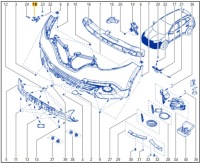 фото thumb №5, Правый кронштейн направляющая бампера renault kadjar перед
