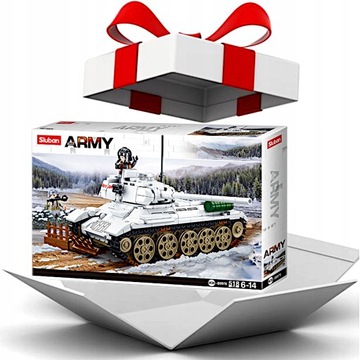 Кирпичи Танк Т-34/85 RUDY 102 Зимняя версия, Военный, Армейский +LEGO ОРУЖИЕ