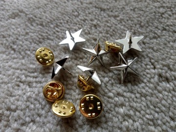METALOWA PRZYPINKA - PINS - SREBRNA -17 mm