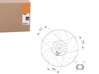 Купити Nrf вентилятор радіатора renault clio 01-, megane, фото thumb