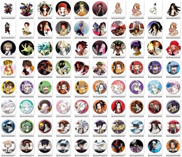 Przypinki Manga Anime Shaman King DUŻY WYBÓR