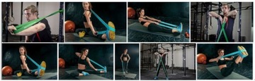 Эспандер, эластичный эспандер, Kaytan Sports Fitness, 10 кг, СЕРЫЙ