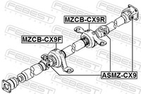 фото thumb №12, Подшипник подвесной вала приводного mazda cx-9 tb 2007-2012 eu febest