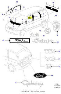 фото thumb №7, Накладка рамки дверь задняя левая fiesta fusion 03- оригинальный номер 1319772