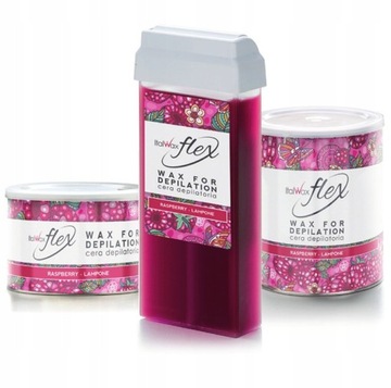 ItalWax FLEX Малиновый воск в банке 400мл.