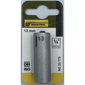 PROXXON 23779 nasadka długa 13mm 1/4 cal stal CrV