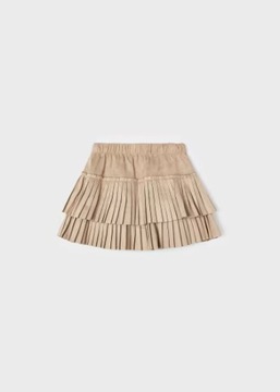 Юбка плиссе 4.903 Коричневая Regular Fit
