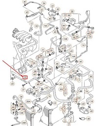 фото thumb №9, Труба радиатора двигателя vw jetta iv 06a121065ak