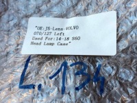 Корпус вкладыш фара фонари сторона левый перед к volvo s60 v60 2014-18 Доставка, фото thumb