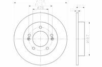 фото thumb №1, Textar тормозные диски тормозные 2szt hyundai задняя ix20 10-