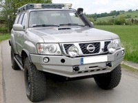 фото thumb №7, Бампер перед bez кенгурятник nissan patrol gu4 сталь