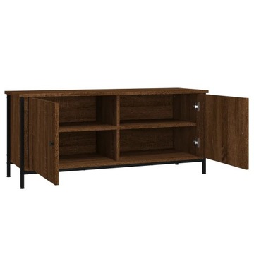 vidaXL Szafka TV, brązowy dąb, 102x35x45 cm, materiał drewnopochodny