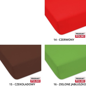 PRZEŚCIERADŁO JERSEY SOLIDNE NA GUMCE BAWEŁNIANE NA ŁÓŻKO 70x180 CM
