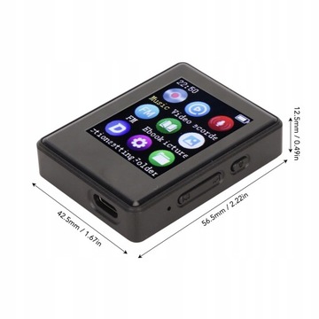 MP3 MP4-ПЛЕЕР 1,77 ДЮЙМА, ЭКРАН BLUETOOTH, 8 ГБ