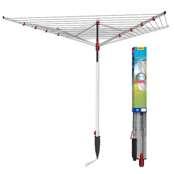ВРАЩАЮЩАЯСЯ СУШИЛКА ДЛЯ ОДЕЖДЫ VILEDA, РАСШИРЯЕМАЯ, SUN LIFT PLUS 60, МОЩНАЯ