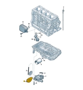 фото thumb №2, Нова оригінальна захист розподільний вал нижня skoda, seat, vw, oe: 04e103669c