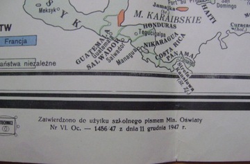 КАРТА -СЕВЕРНАЯ АМЕРИКА -РОМЕР -изд. 1948 г. - большой формат - Библиотека Атласа.