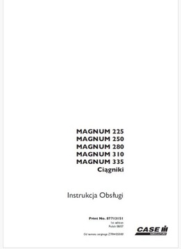 CASE MAGNUM 225 250 280 310 335 руководство пользователя