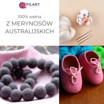 Wełna, czesanka merynos, 10g- cielisty