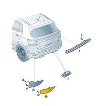 фото thumb №1, Отражатель отражающие свет vw t-cross левая