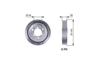 фото thumb №12, Колесо ременное вала коленчатого [gates]