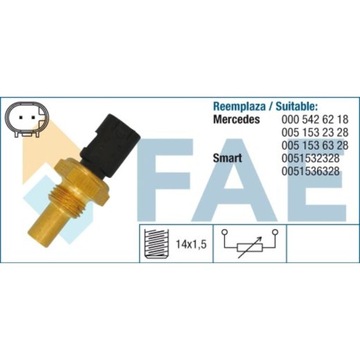 фото thumb №13, Датчик температуры жидкости охлаждающей ilość контактов: 2, размер ключа: