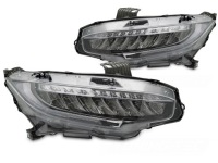 фото thumb №1, Лампы передние светодиодный honda civic x 16-21r led дневные dynamic