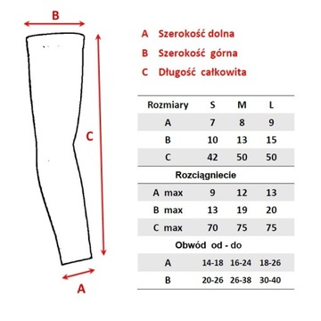 Rękaw kompresyjny ochronny - LYCRA 100% Produkt PL