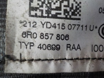 фото thumb №5, Volkswagen polo 6r pas безопасности p. зад