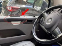 2x заглушка накладка кронштейн ручка ручка внутренней vw transporter t5 l+p Оригинал, фото thumb