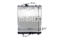 фото thumb №9, Радиатор двигателя wody opel agila 1.0 1.2 09.00-12.07 mahle