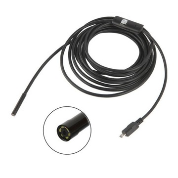 ENDOSKOP KAMERA INSPEKCYJNA 2M USB ANDROID WARSZTATOWA MIKRO LED USB-C 3w1