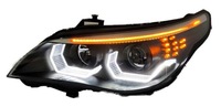 фото thumb №3, Bmw 5 e60 e61 03-07 лампи фари перед передні кільця led 3d чорний h7